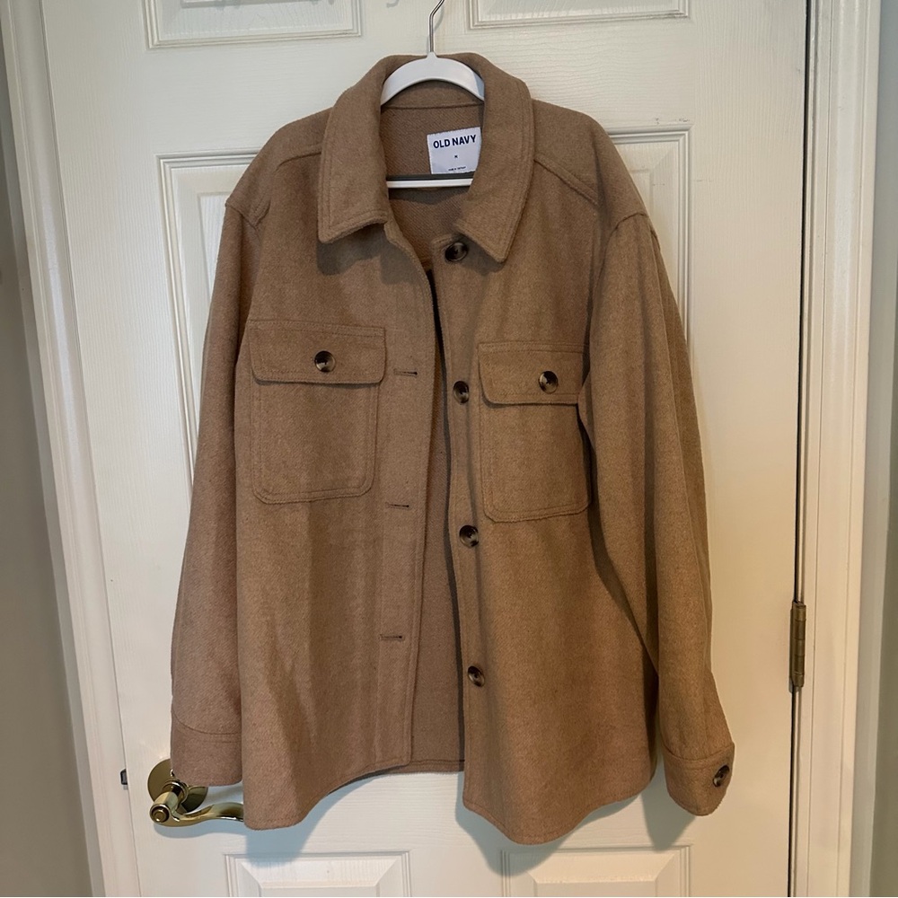 Old Navy Camel Button-Up Coat